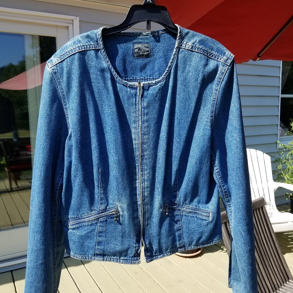 Lizwear vintage cropped denim jacket